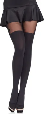 Image de Collants à motifs Merry Style pour femme MS 370 60 DEN (noir, taille L (40-44)) .