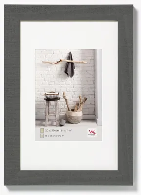Image de Cadre photo bois Home gris 60x90 cm