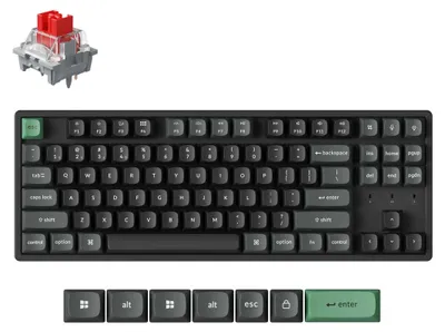Productafbeelding van Keychron K8 Ultra, draadloos mechanisch toetsenbord, Apex Red switch - K8U-J1 [QWERTY US]