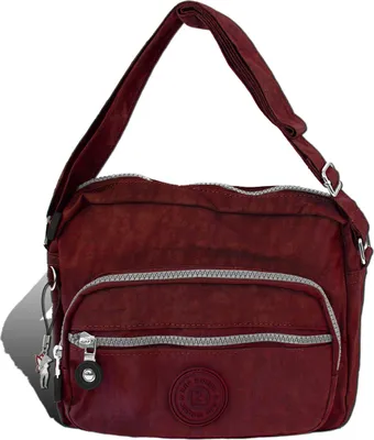 Image de Bag Street Crinkle Nylon Sac à main femme rouge 22x15x8 D2OTJ227R