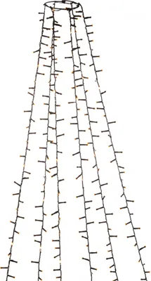 Produktbild von Konstsmide Weihnachtsbeleuchtung Micro LED Baummantel gefrostet
