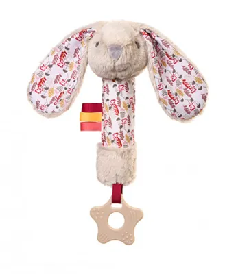 Produktbild von BabyOno Quietschspielzeug mit Beißring, Hase Milly