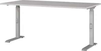 Produktbild von Schreibtisch 160cm, kaschmir/silber, DUBA-01