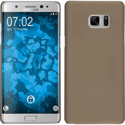 Produktbild von PhoneNatic Case kompatibel mit Samsung Galaxy Note FE - Hülle gold gummiert Hard-case Cover