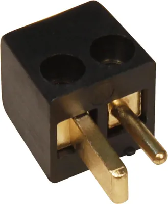 Produktbild von Auto-Lautsprecher-Stecker vergoldet schwarz
