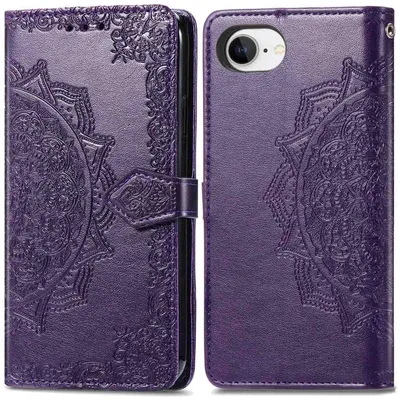Imagen del producto de Funda libro Mandala para Apple iPhone 17e / 16e - Morado