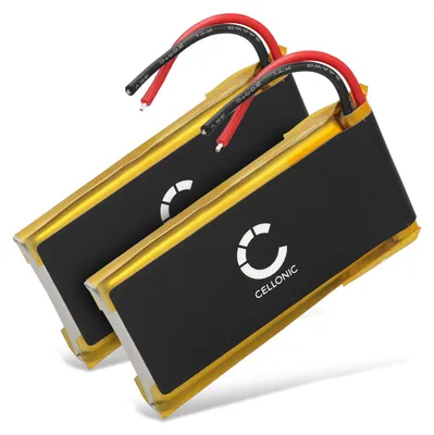 Image de CELLONIC 2x Batterie pour Casque micro Compatible avec Cardo Scala Rider Packtalk Duo, BAT00007 - (850mAh, 3.7V)