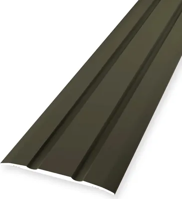 Produktbild von Übergangsschiene 2.5 x 38 x 1000 mm Übergangsprofil Übergangsleiste Aluminium eloxiert Geriffelt Selbstklebend Bronze Küberit