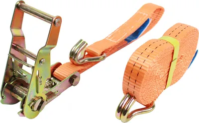 Produktbild von Profi Ratschen Spanngurt Spanngurte Zurrgurt 2-tlg 5m 1,5to 1500kg ORANGE