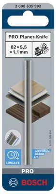 Obrázok produktu pre Hobľovací nôž PRO, 82 x 5,5 x 1,1 mm, 1 ks
