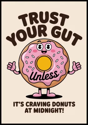 Produktbild von Plakat 70x100cm Motivationsaffirmation Retro Vintage für das Wohnzimmer Trust