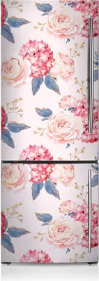 Produktbild von Magnetfolie Magnete Küche Kühlschrank Dekoration 60x180 cm - Hortensie.
