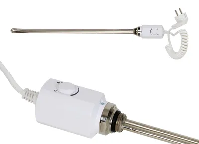 Produktbild von Elektro Heizstab Heizlanze 1/2" Heizpatrone Heizelement Weiß 600 W