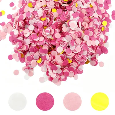 Produktbild von Biologisch abbaubares Konfetti - 10000 Stück - Tischdekoration für Feiern - Rosa - 100g