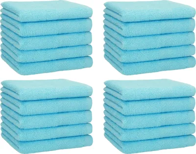 Produktbild von Betz 20 Stück Gästetücher 30x50 cm PREMIUM 100% Baumwolle Set Farbe: türkis