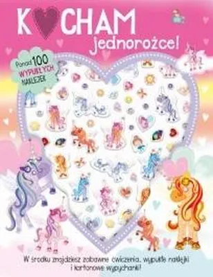 Obrázek produktu pro Książeczka z naklejkami - Kocham Jednorożce - ponad 100 wypukłych naklejek