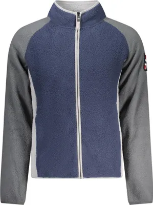 Produktbild von Blaues Herren-Sweatshirt mit Kontrastdetails und Reißverschluss