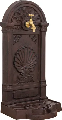 Produktbild von Standbrunnen Brunnen Waschbecken Eisen Wandbrunnen Antik-Stil 69cm braun