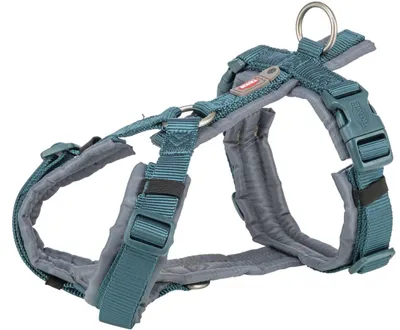 Produktbild von TRIXIE Premium Trekking Geschirr, L: 70–85 cm/25 mm, Petrol/Grafit