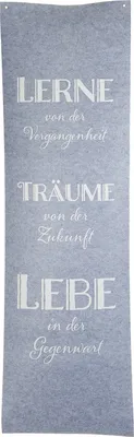Produktbild von Vorhang Lerne 60 x 200 cm Filz Gardine mit Spruch