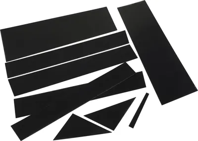 Obrázok produktu pre 10 ks samolepiek na stĺpiky okien automobilu, lesklé, čierne, odolné proti poškriabaniu, náhradné pre Dodge Town 2008-2016