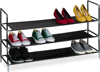 Produktbild von relaxdays Schuhregal mit Stoffebenen 1 m