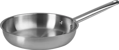 Produktbild von ONVAYA® Edelstahlpfanne 24 cm | Bratpfanne | ohne Beschichtung | Induktion & backofengeeignet