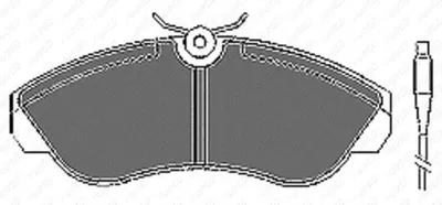 Produktbild von Scheibenbremsbelagsatz VA, CITROEN JUMPER, FIAT DUCATO, DUCATO, PEUGEOT BOXER,