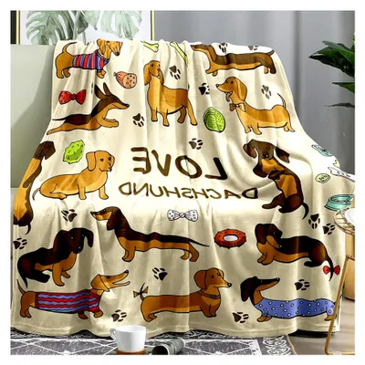 Produktbild von Kuscheldecke mit 3D-Druck 150x200 cm Beige für Reisen, Fernsehen und Picknicks