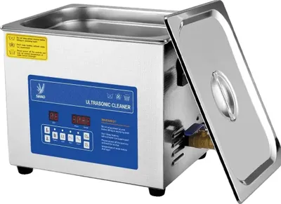 Obrázok produktu pre Ultrazvukový čistič, nastaviteľná teplota, prenosný dizajn, 15 l, modrý