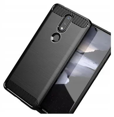 Obrázek produktu pro Karbonové pouzdro Pouzdro Pouzdro pro Nokia 2.4 Black