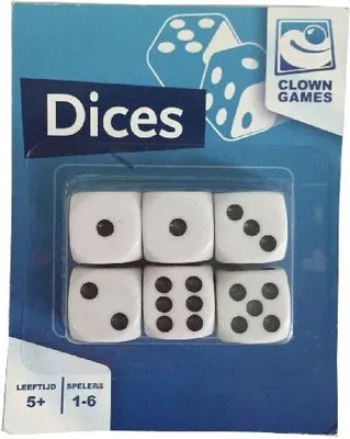 Produktbild von Clown Games 77883 0608003 Würfel 6 Stück