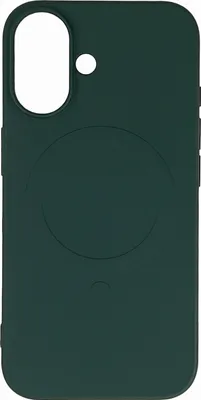 Zdjęcie produktu dla Hurtel Liquid Silicon case Magsafe, Pokrowiec, Apple, iPhone 16, 15,5 cm (6.1"), Ciemny Zielony
