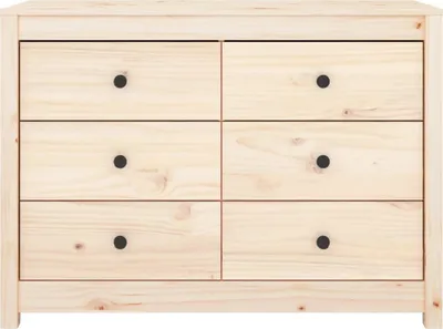 Produktbild von vidaXL Beistellschrank 100x40x72 cm Massivholz Kiefer - Beistellschrank - Beistellschränke - Schrank - Lagerschrank