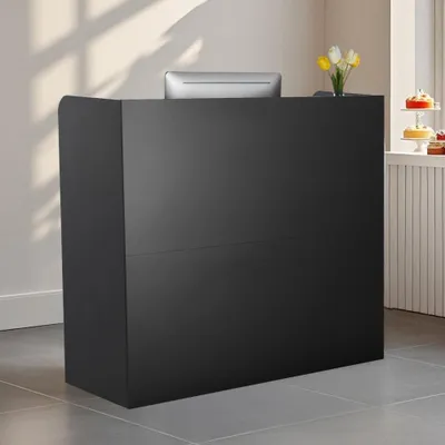 Obrázek produktu pro Recepční pult 120cm Recepční pult - Recepční pult Recepční pult v černé barvě