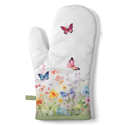 Imagen del producto de Ambiente. Mariposas. Guante de horno, 18 x 30 cm