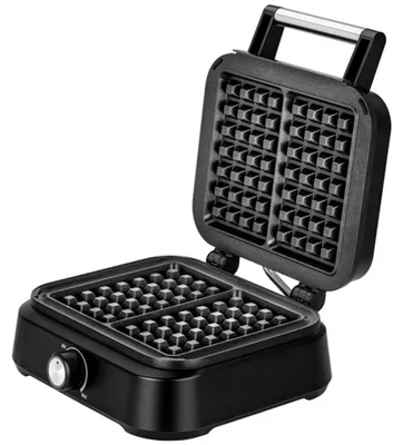 Waffeleisen für 2 belgische Waffeln, 1500 W, Antihaft, schwarz