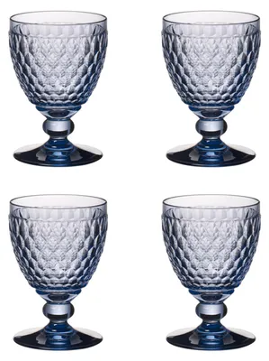Obrázok produktu pre Villeroy & Boch Advantage sada 4 pohárov na červené víno Boston colored blue Krištáľové sklo modré 1173090021