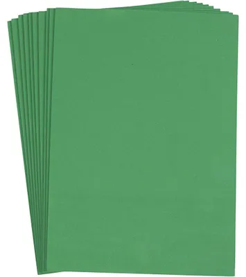 Produktbild von Moosgummi , A4, Blatt 210x297 mm, Dicke 2 mm, Dunkelgrün, 10 Bl./ 1 Pck