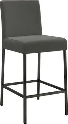 Produktbild von Bringo 2KT, Hocker, Gestell schwarz matt, Bezug hellgrau