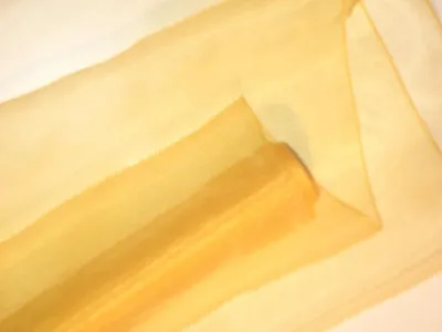 Produktbild von 1 Rolle ORGANZA, Dekostoff, Tischläufer 40cm/3m Gelb