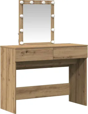 Obrázok produktu pre vidaXL Artisan dubový toaletný stolík 100 x 40 x 130 cm materiál na báze dreva
