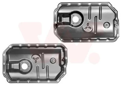Produktbild von VAN WEZEL 0327071 Ölwanne Motorölwanne für AUDI A4 Avant (8K5, B8) A6 Avant (4G5, 4GD, C7) Q5 (8RB) A5 Sportback (8TA) A4 Limousine (8K2, B8)
