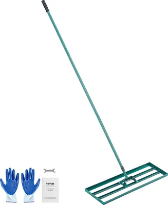 Obrázek produktu pro VEVOR hrábě na trávu 914x254 mm základní deska nivelační nástroj ze slitiny hliníku a oceli Q235 nivelační hrábě 1981mm tyčová základní deska golfová tráva nivelační deska pro vyrovnávání písku půdy kompostu a mechu