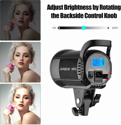 Obrázek produktu pro Přenosné LED fotografické výplňové světlo 60W Studio Video 2800K-5600K stmívatelné s dálkovým ovládáním pro svatební živé vysílání