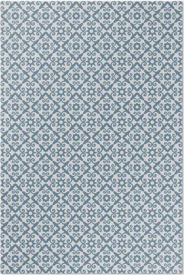 Produktbild von Ornamentales Mosaik aus dekorativen Fliesen – Vinyl Fußmatte – 60x90 cm – Rutschfest, Pflegeleicht & Langlebig