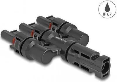 Image de DELOCK DL4 Solar Konnektor 1 x Stecker zu 3 x Buchse