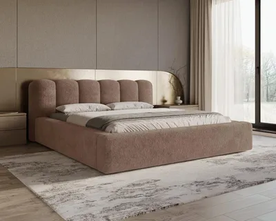 Produktbild von Chilly Möbel Design Bett Capri - Komfort Polsterbett mit Bettkasten, Metallrahmen, Stauraum und gepolstertem Kopfteil 200x200 cm / Monte / Braun