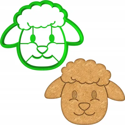 Produktbild von Cookie Monster Ausstecher Lamm Ostern Kekse 8cm