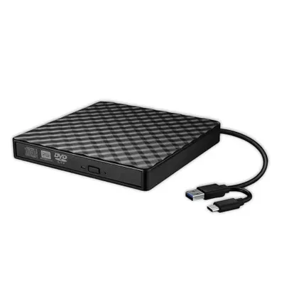 Produktbild von Externes DVD-Laufwerk USB 3.0 Type-C, DVD-RW/CD Player, Brenner, für Laptop und Desktop – Schwarz